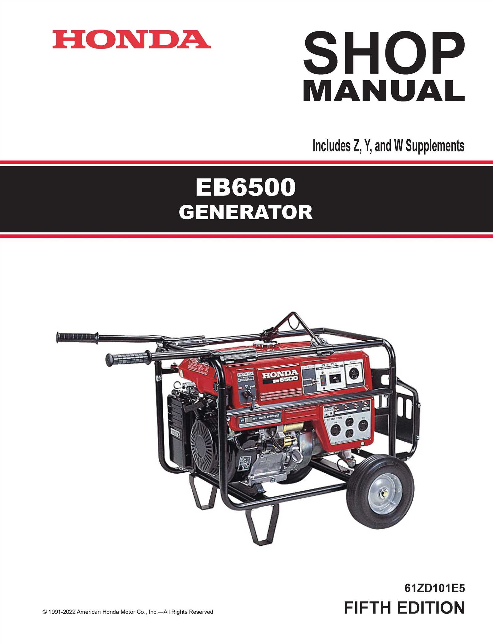 honda 2000 generator repair manual