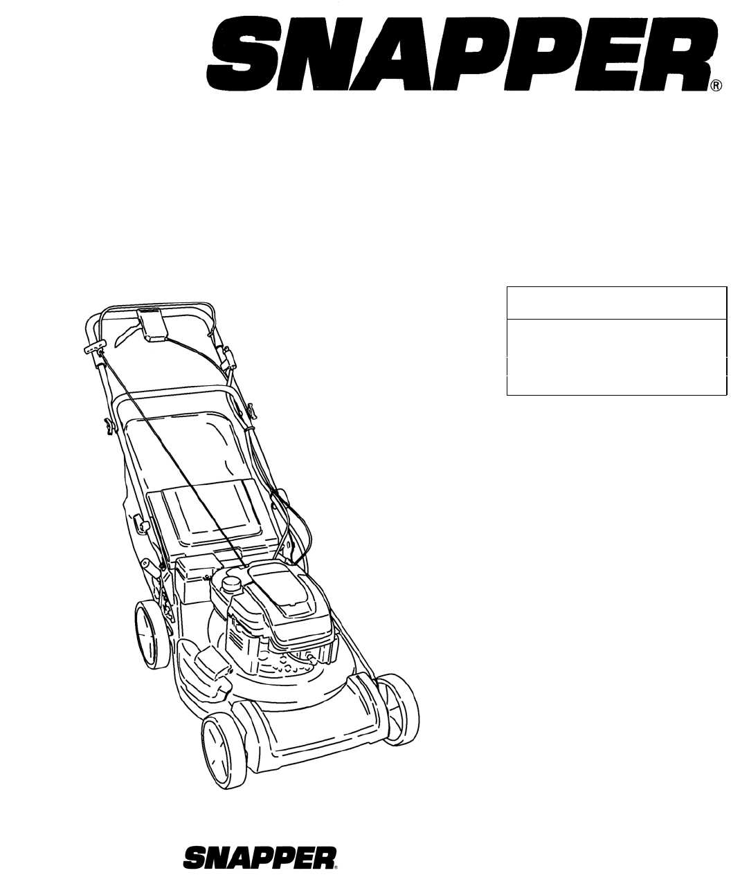 snapper riding mower repair manual