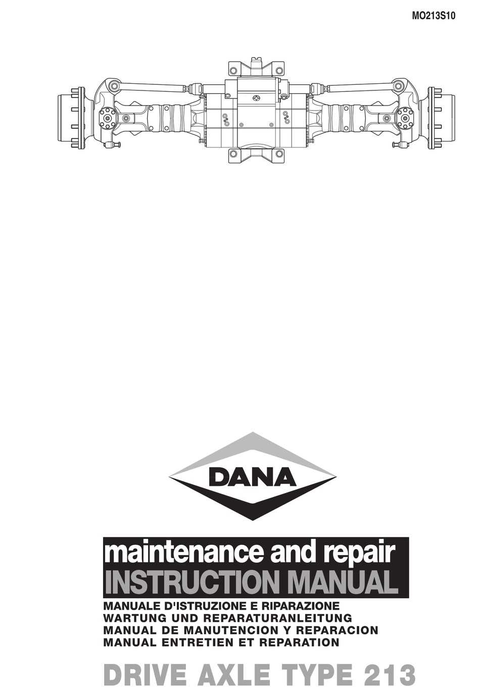 dana 213 axle maintenance and repair manual