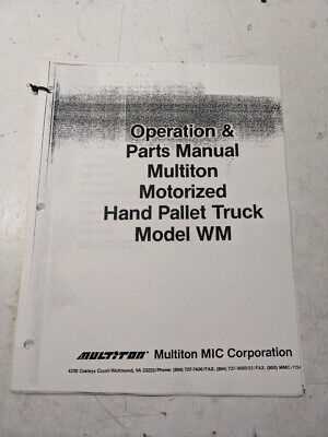 multiton pallet jack repair manual