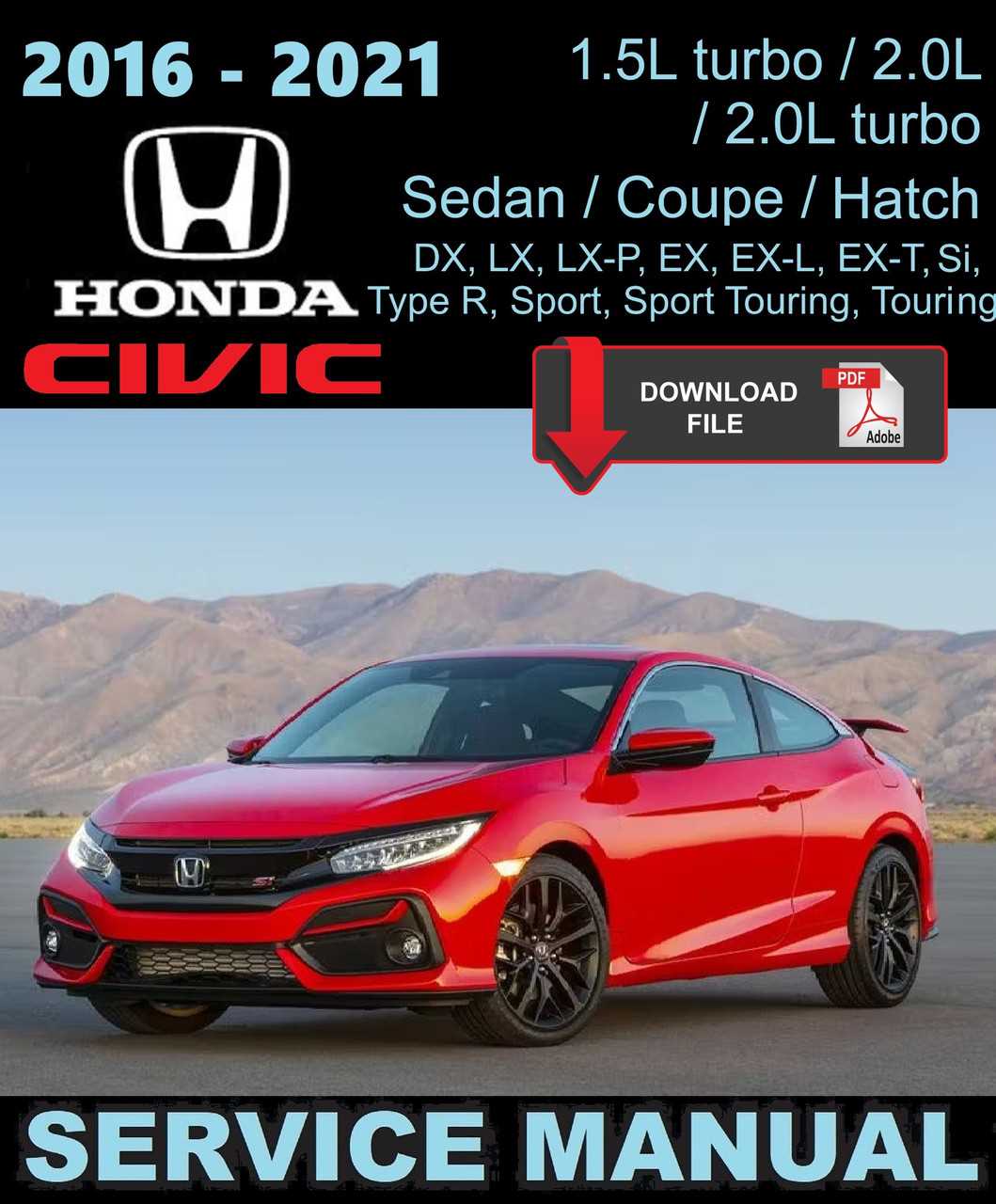 2019 honda civic repair manual