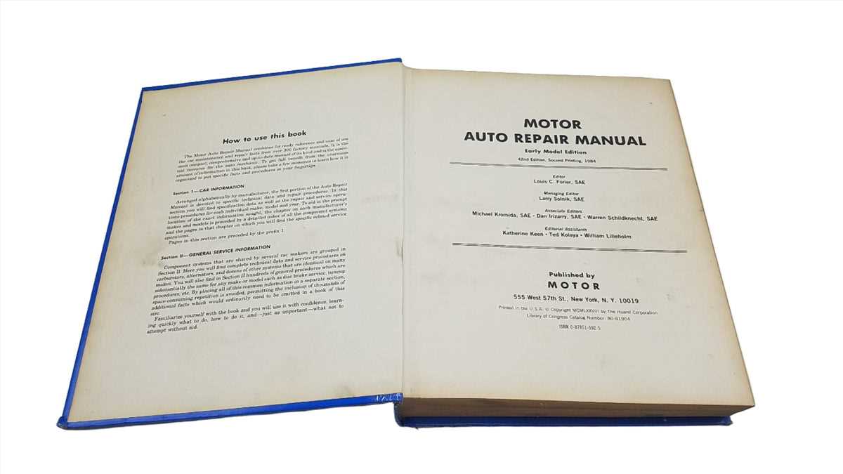 library auto repair manuals