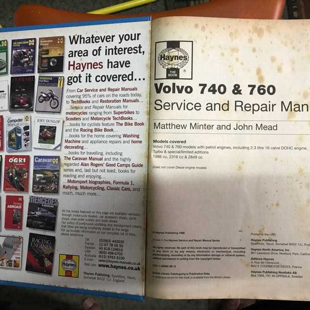 volvo 740 repair manual