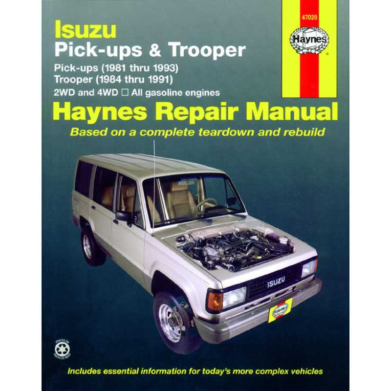 isuzu truck repair manual