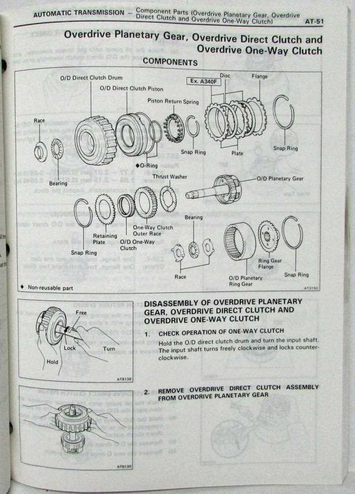 a340f transmission repair manual