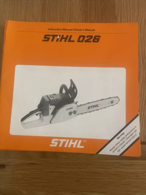 stihl 026 service repair manual