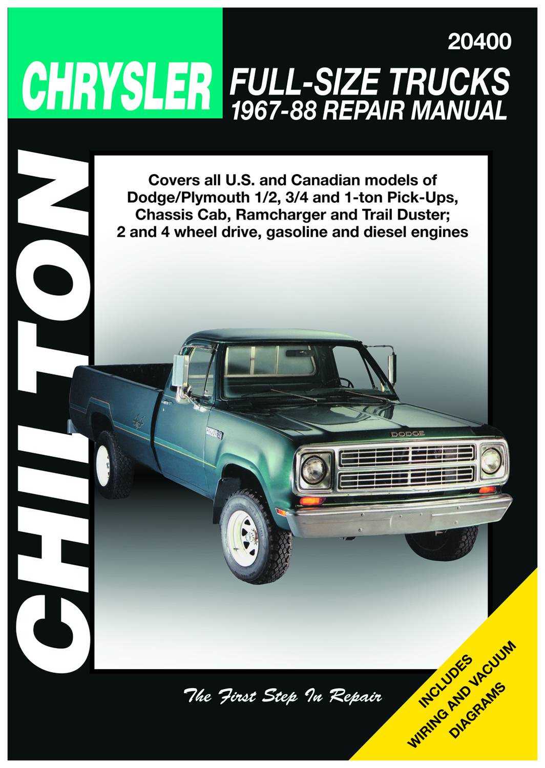 dodge ramcharger repair manual