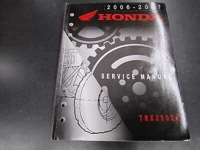 honda 250ex repair manual