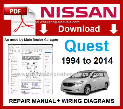 2006 nissan quest repair manual