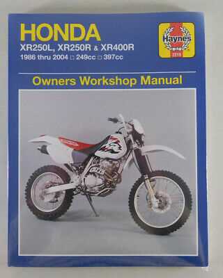 honda xr 250 repair manual