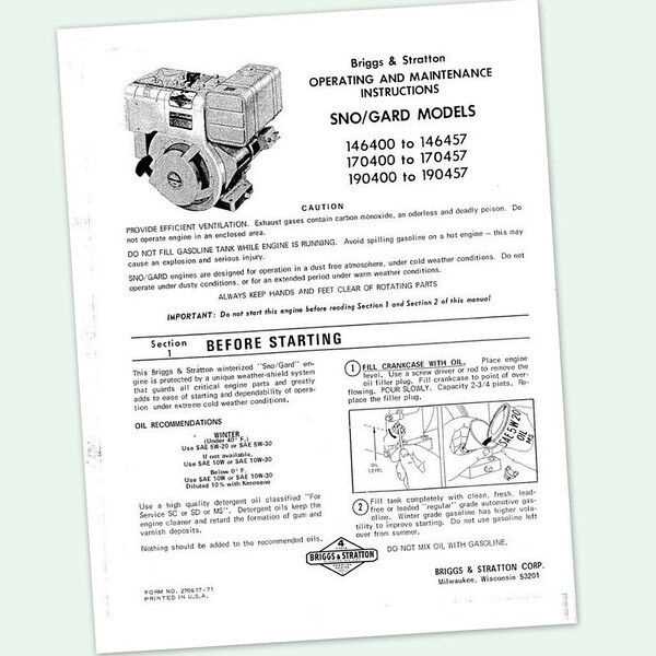 briggs & stratton 8 hp engine repair manual