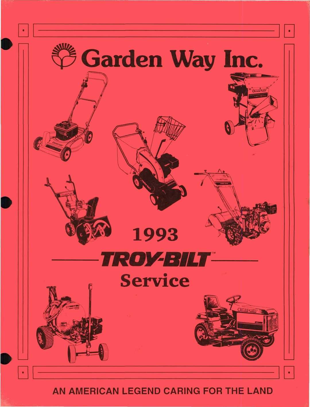 repair manual for troy bilt riding mower