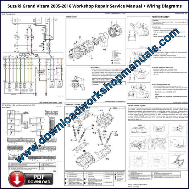 suzuki grand vitara 2006 to 2008 service workshop repair manual