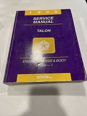 eagle talon repair manual