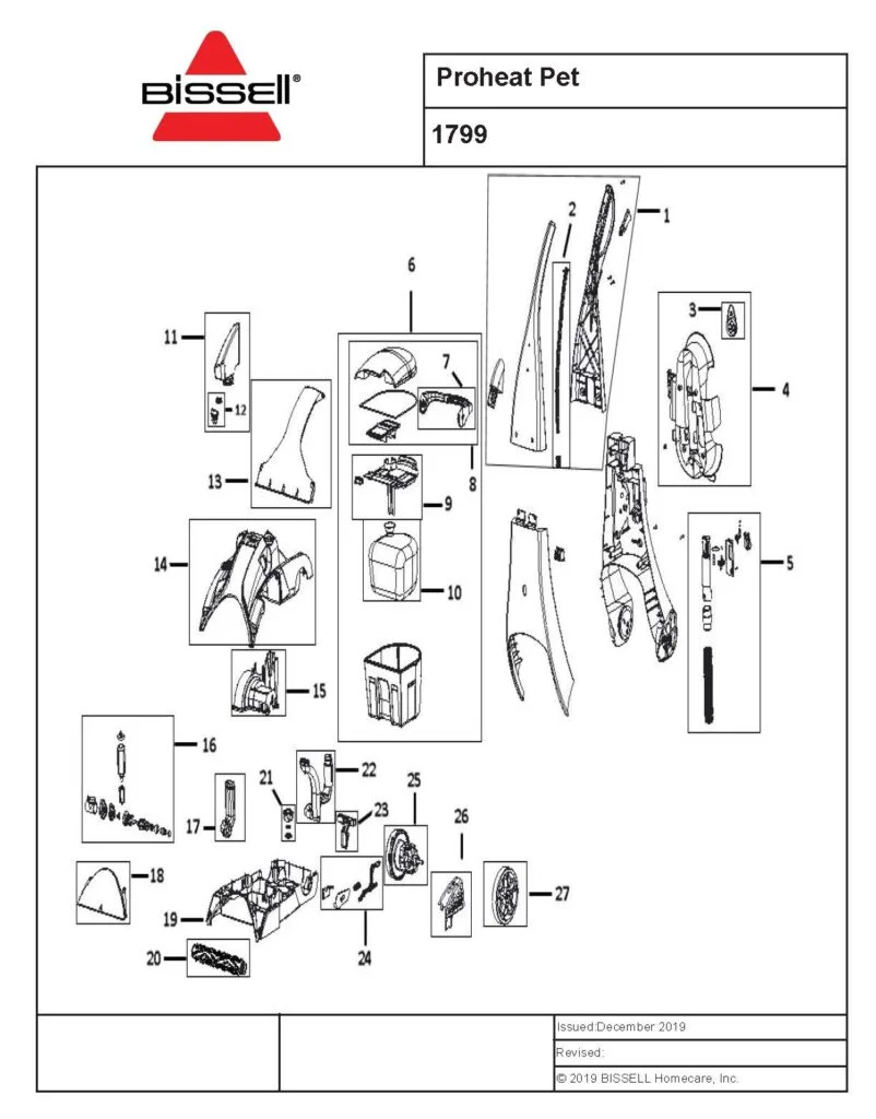 bissell proheat 2x 9400 repair manual