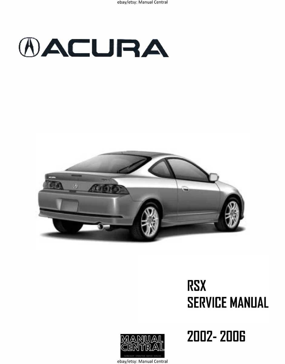 2002 acura rsx type s repair manual