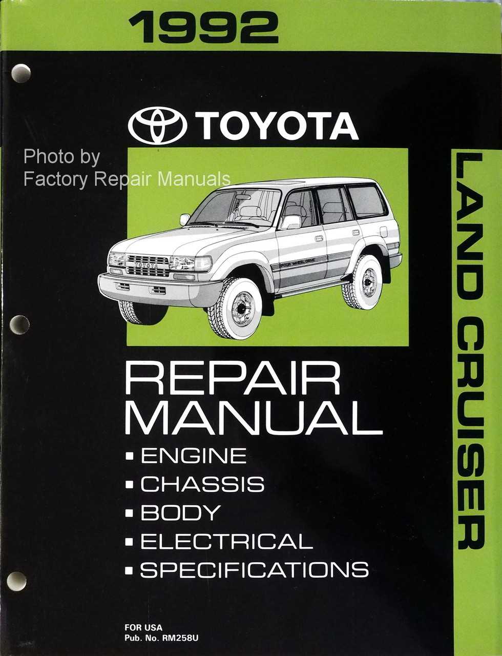 1992 toyota 4runner repair manual