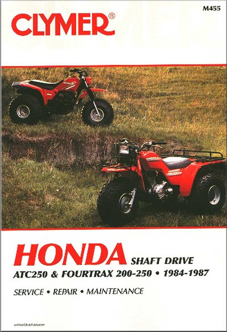 honda four wheeler repair manual