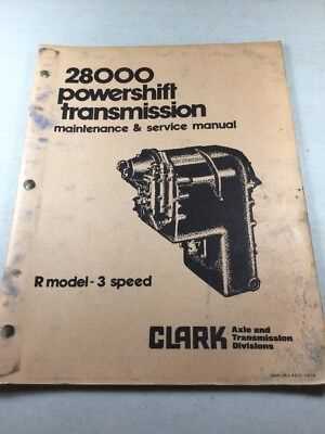 clark transmission repair manual