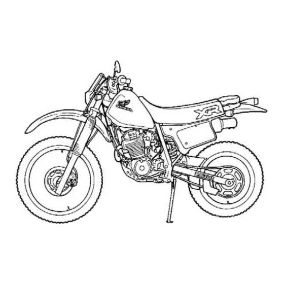 honda xr650l repair manual