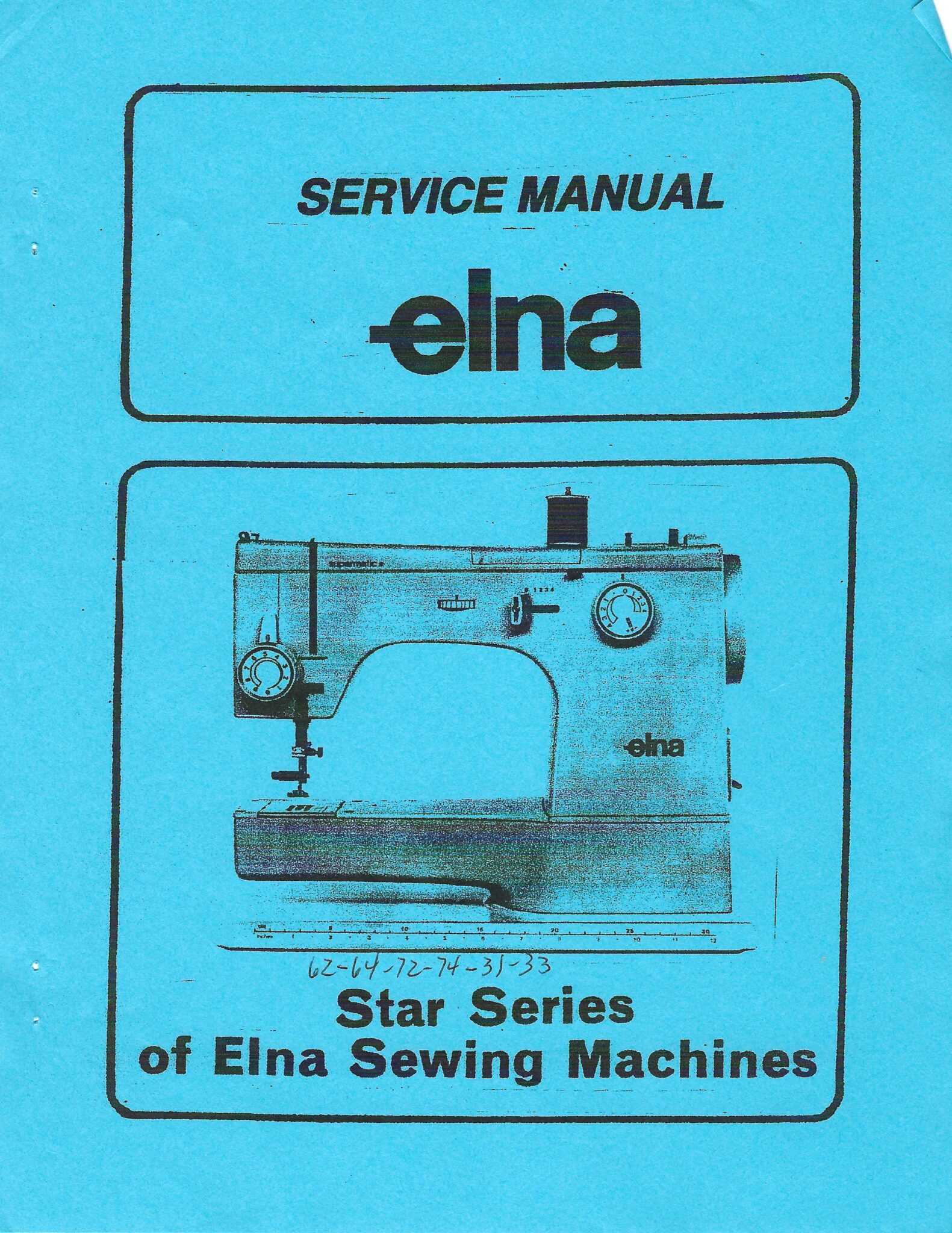 elna sewing machine repair manual