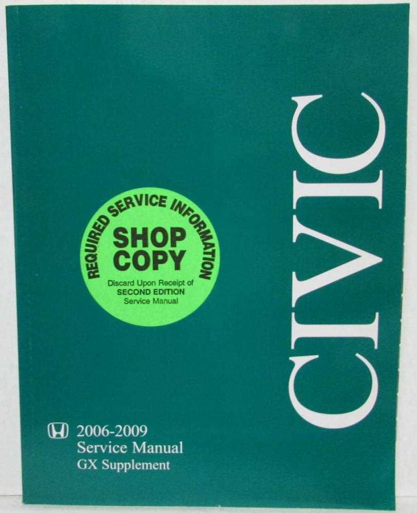 2009 honda civic repair manual