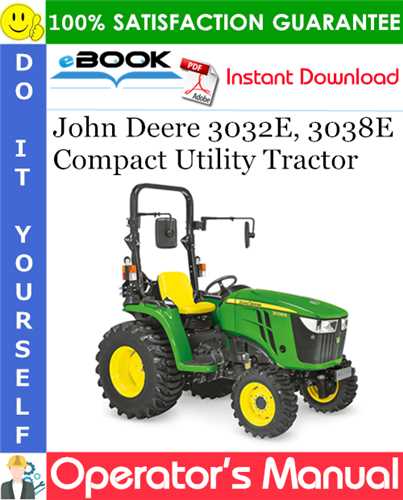 john deere 3038e repair manual