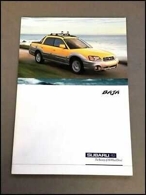 2003 subaru baja repair manual