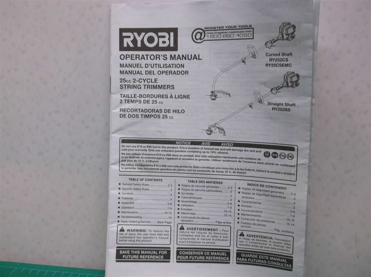 ryobi s430 repair manual