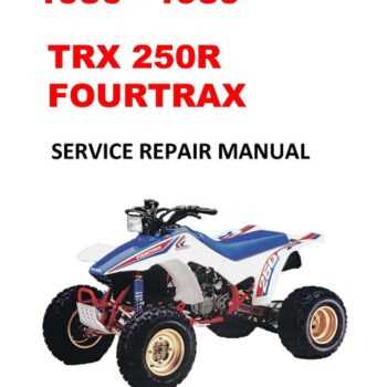 1986 honda trx200sx repair manual