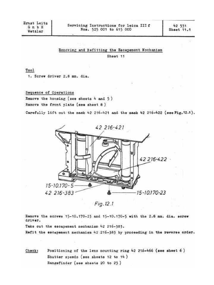 leica iiif repair manual