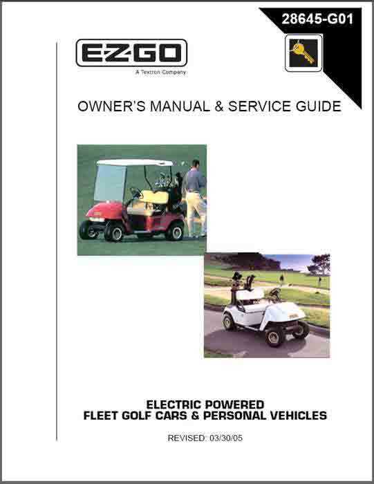 ezgo golf cart repair manual