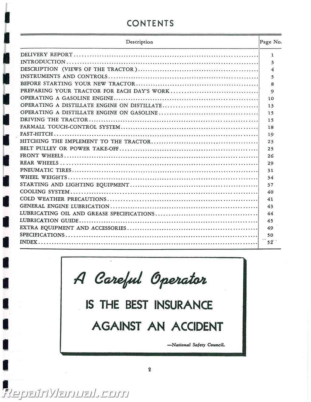 farmall 140 repair manual