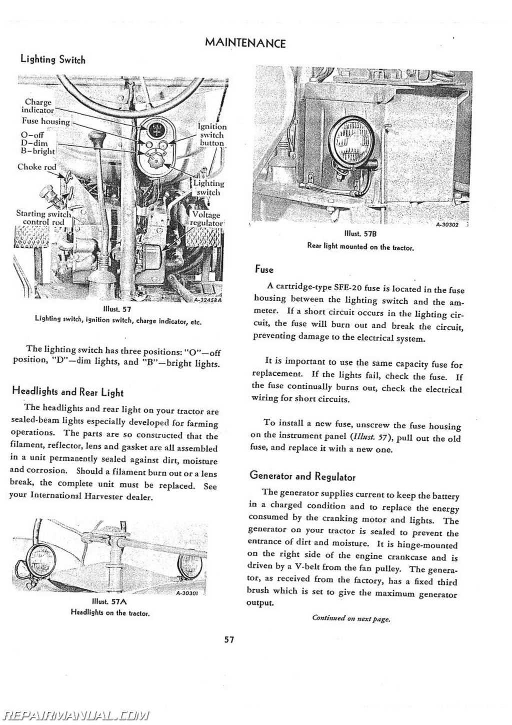 farmall m tractor repair manual