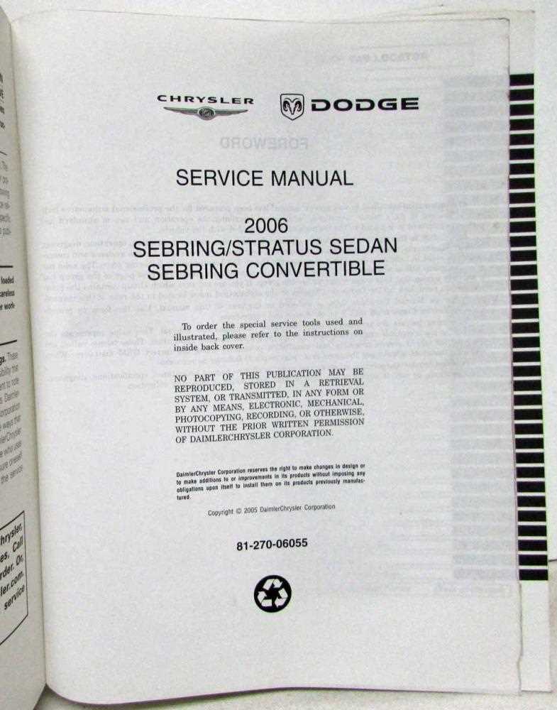 2004 dodge stratus repair manual