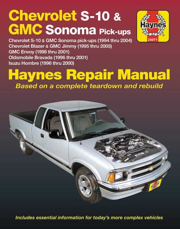 chevrolet blazer repair manual