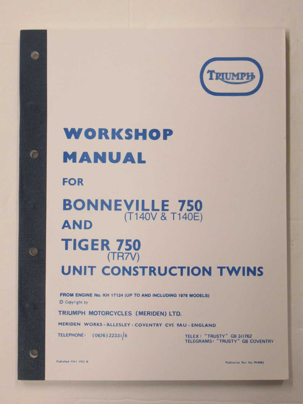 triumph thruxton repair manual