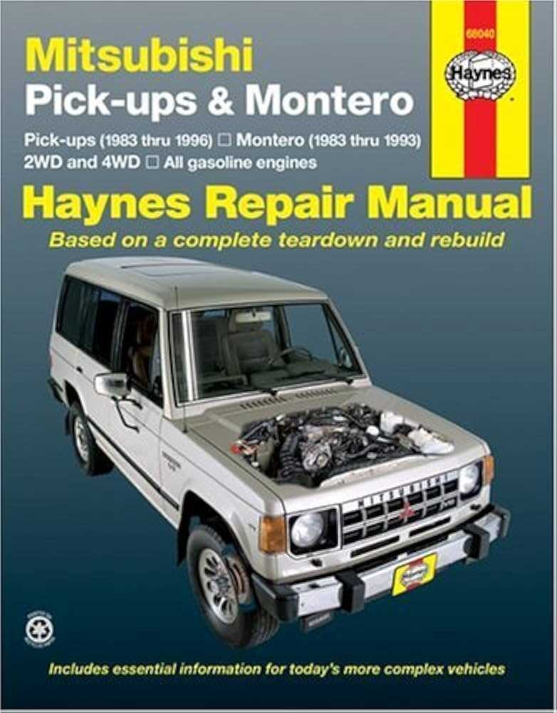 2002 mitsubishi montero repair manual