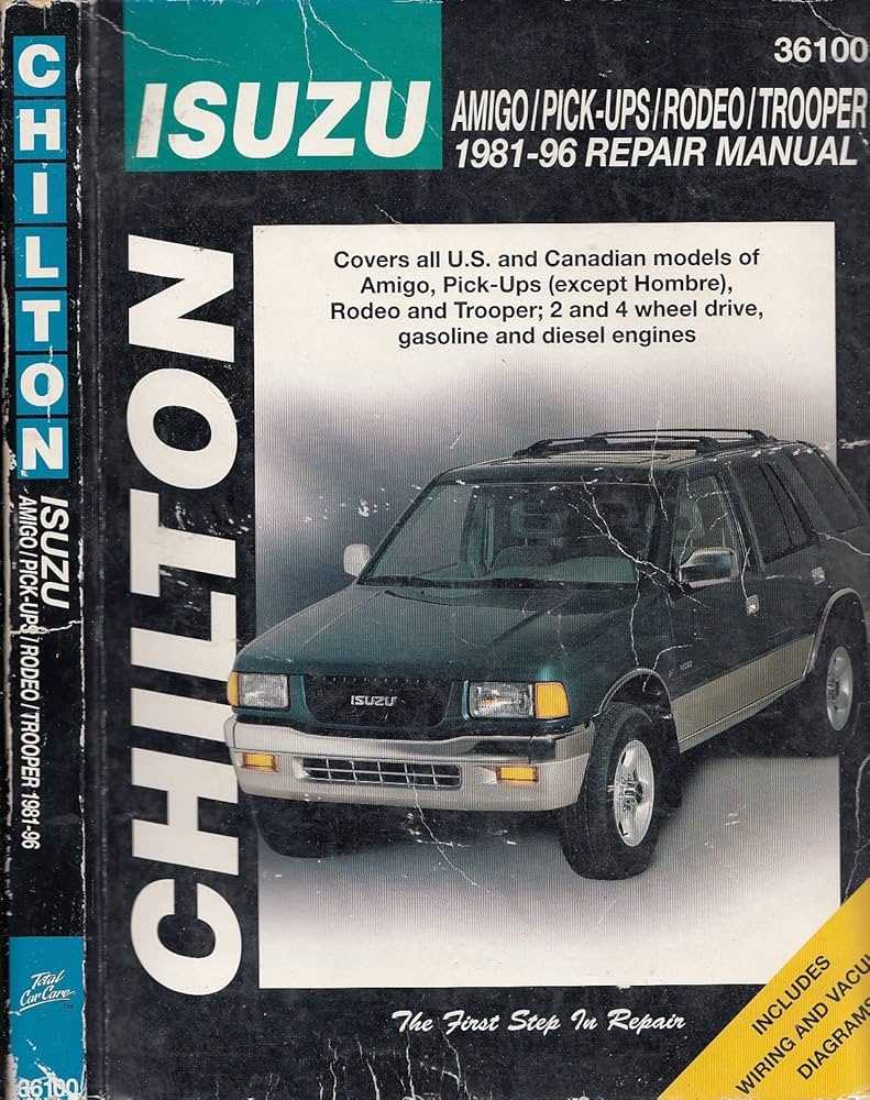 1995 isuzu rodeo repair manual