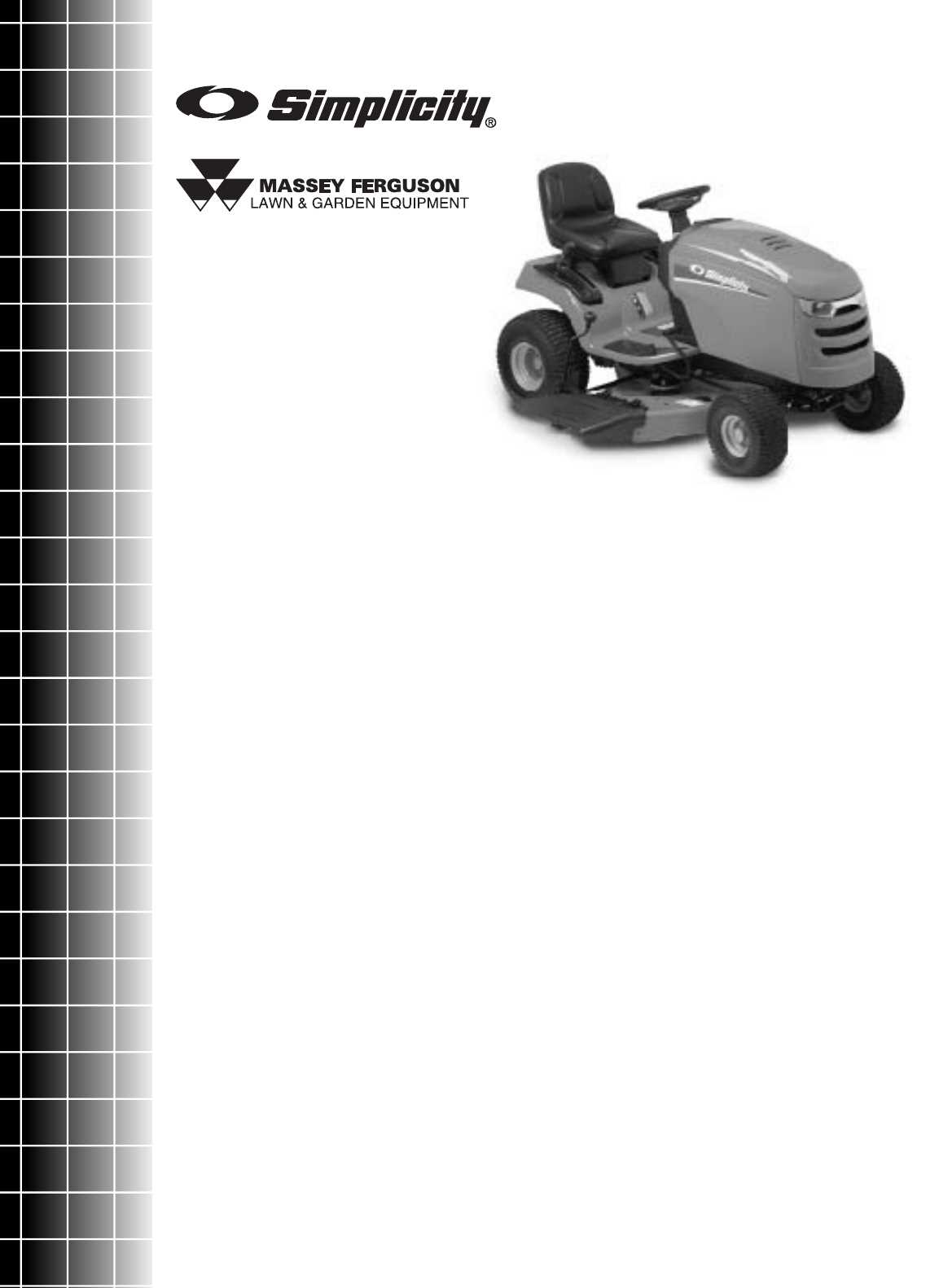 simplicity mower repair manual