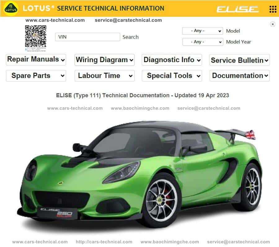 lotus elise repair manual