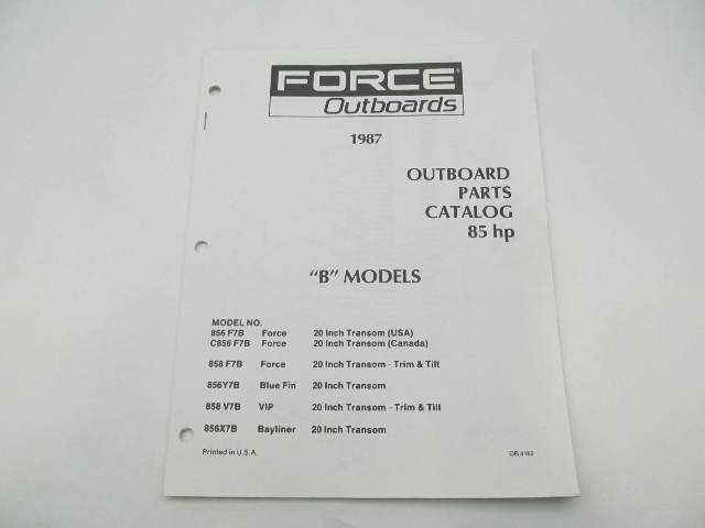 force outboard motor repair manual