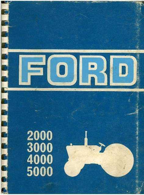 ford 3000 repair manual