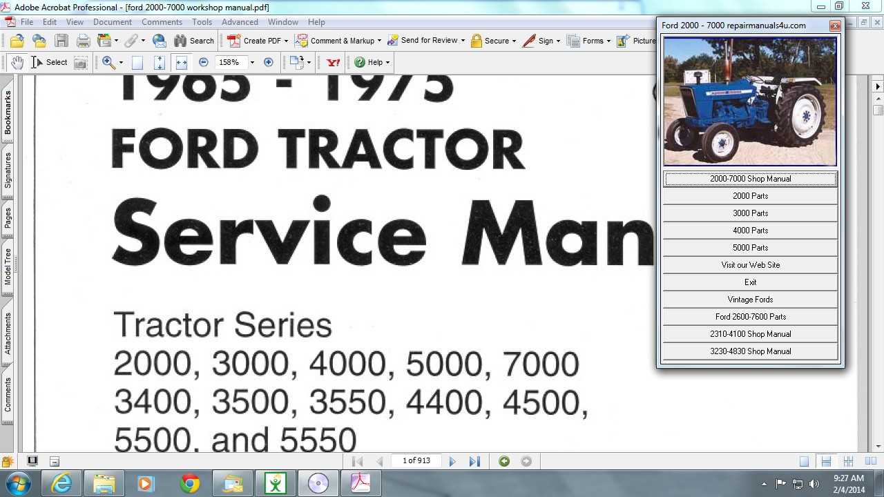 ford 4000 repair manual