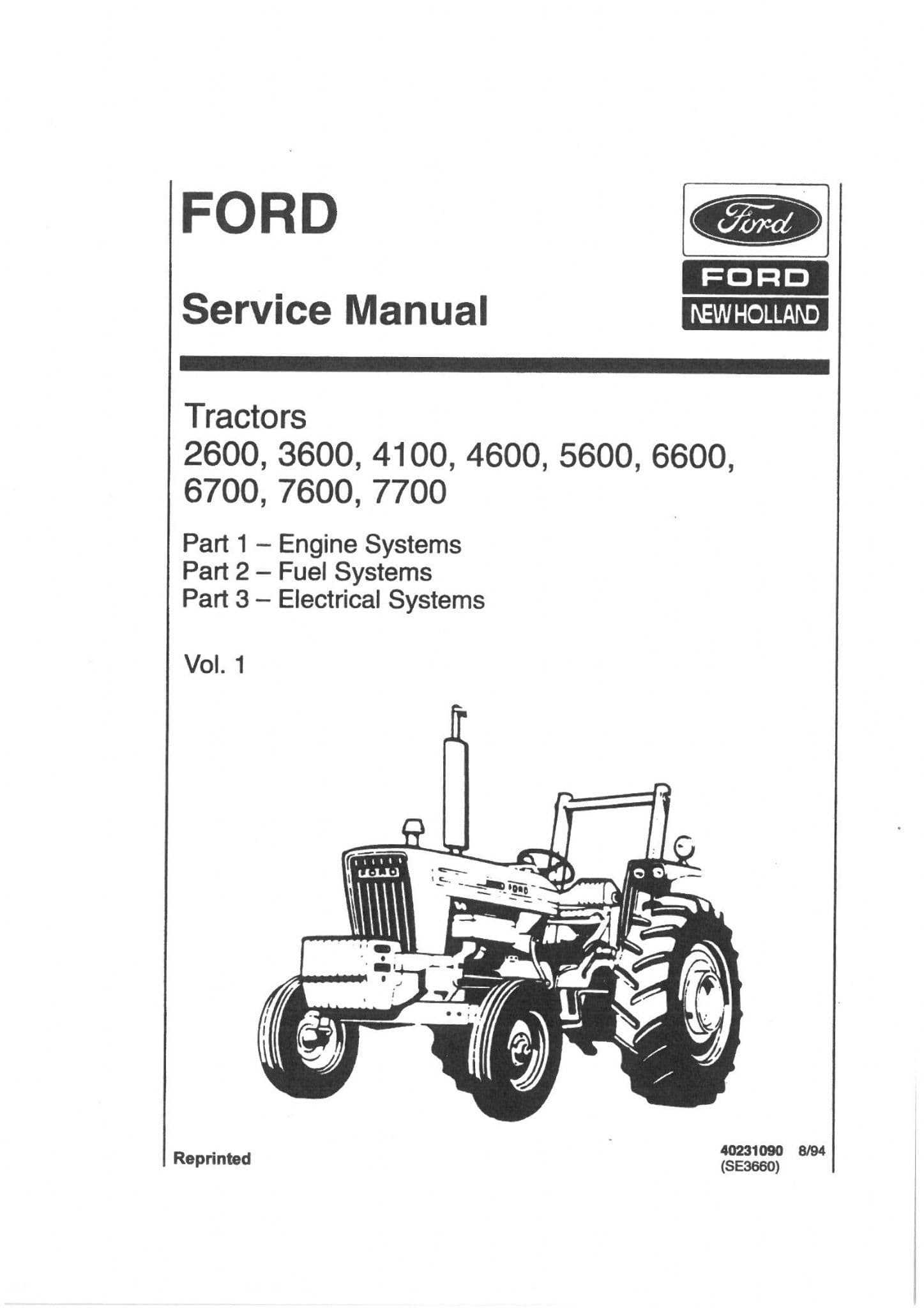 ford 600 tractor repair manual