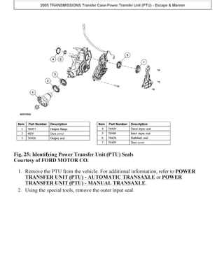 ford escape repair manual