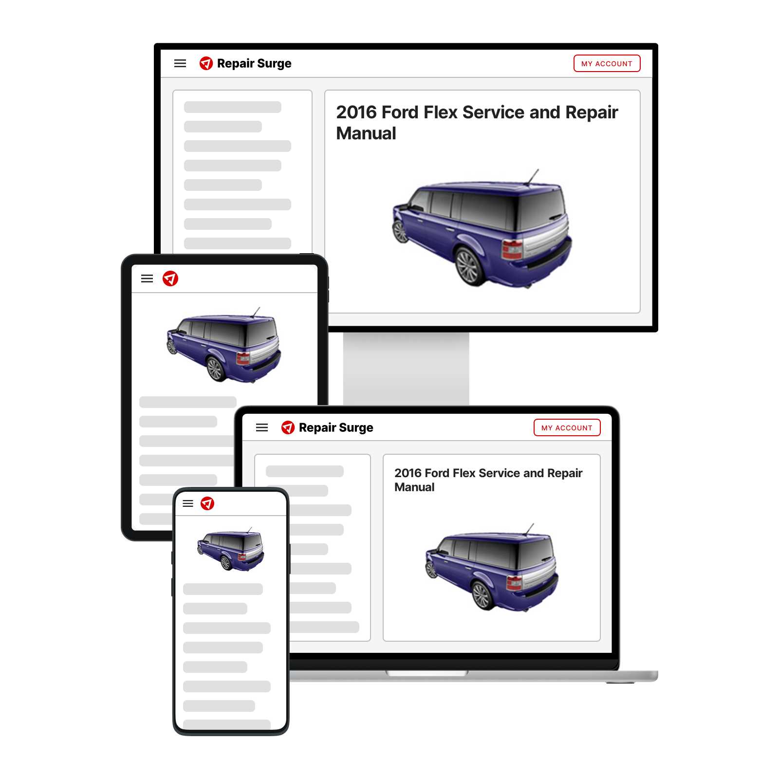 ford flex repair manual