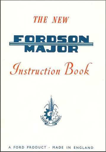 fordson major repair manual