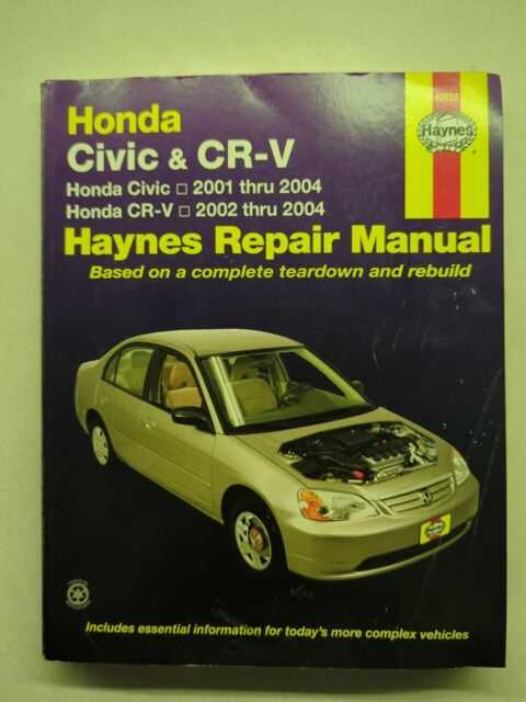 2002 honda civic lx repair manual