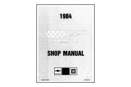 1984 corvette repair manual